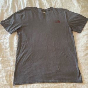 Grey and Crimson North Face Tee (Mens M)